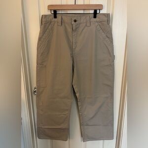 Carhartt Men’s B151 Tan Work Pants Original Utility Irregular 36x30 ≈ 37x26.5